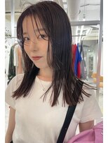 ヘン(hen)&nbsp;【hen南船場】シースルーバング　ウルフカット