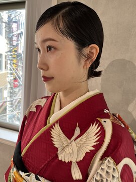 ハイプ(HYPE) 【Manae】着物に合ううぶ毛アレンジシニヨン