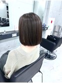 斜めバング/グレージュカラー/デザインカラー/眉毛/銀座/東銀座