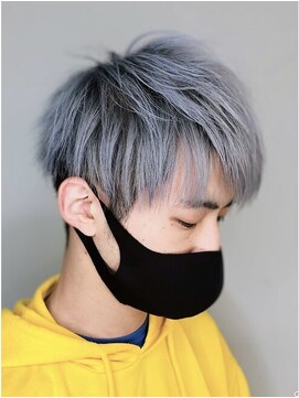 リッシュ 東松戸店(RISHE) ツーブロックマッシュ+シルバーカラー