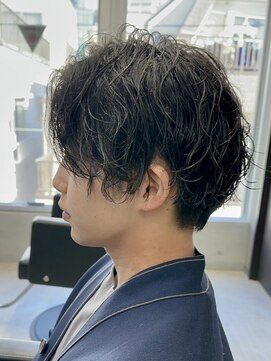 フイ 自由が丘(men's salon Hui) メンズ波巻きスパイラル/アップバング/ツーブロックマッシュ束感