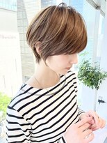 バンプ ギンザ(BUMP GINZA)&nbsp;ひし形ショートボブ×ハイライト【ERIKA】