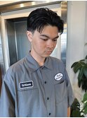 七三オールバック ツーブロ刈り上げセンターパート