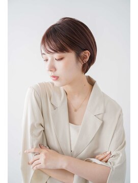 トクテ 吉祥寺(tokute) くびレイヤーエモージュグレージュカラーくびれショート/吉祥寺