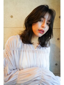 アンジェリカラボ 梅田店(ANGELICA LABO) ミディアムで作るトレンドミディアムレイヤー【後藤】