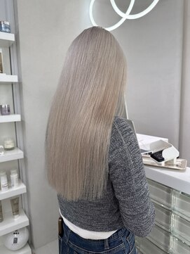 ガガ 心斎橋(GAGA) ミルクティーベージュダブルカラーインナーカラーケアブリーチ