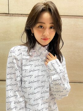 マイラ 銀座(myla) 似合わせイメチェン韓国ハッシュカットフルバングレッドブラウン