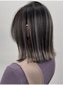 ハイライトカラーグレージュベージュケアブリーチダブルカラー