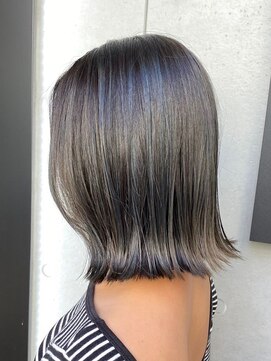 ミズチャーム(Ms.CHARM) 外ミディアム/ハイライトカラー/グレージュアッシュ