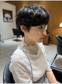 ショートパーマ/ショートカット/ショートボブ/ニュアンスパーマ