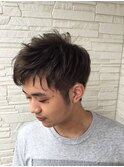 メンズ ツーブロックショート