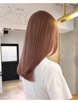 ローレン(LOREN) デザインカラー/レイヤーカット/ウェットヘア/オリーブベージュ