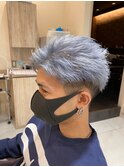 ホワイトカラーベージュダブルカラーインナーカラーケアブリーチ