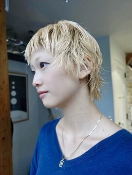 ベージュカラー/ブリーチなしダブルカラー/赤 み消し/渋谷/原宿