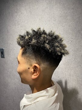 クフィア メンズヘアー カンポ 天王寺店(CUFFIA MEN'SHAIR CAMPO) フェードマンバンヘアオールバックマンバンスパイキーショート