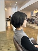 黒髪ショートボブ
