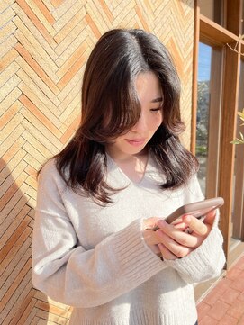 アリカ(alica) 韓国センターレイヤーウェーブニュアンスカラースタイル