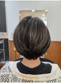 【立川 　ハイライト　ショートボブ　30代40代50代60代◎】