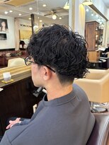 シャンプーボーイアネックス(SHAMPOO BOY Annex)&nbsp;メンズマッシュ　縦落ちスパイラルパーマ　佐世保