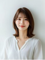 e.m.a プレミアムビューティーサロン 栄駅店(e.m.a PREMIUM BEAUTY SALON)&nbsp;外ハネミディアム/髪型/イメチェン/韓国