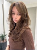 ハイライトバレイヤージュダブルカラーケアブリーチ20代30代