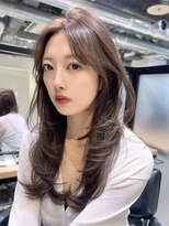アルバム 池袋(ALBUM)&nbsp;韓国ヘアレイヤーロング顔周りレイヤー_F20869