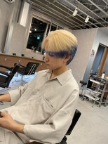 リジョイスヘア レイ(REJOICE hair Lei)&nbsp;white blond×blue design