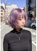 ラベンダーパープル×ボブ