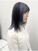 イメチェンピンクベージュアンブレラカラー前髪