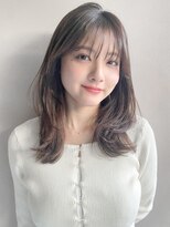 リヤン 表参道(lyann) 小顔黒髪オリーブグレーココアベージュミディアムクラゲヘアーa