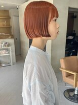 ヘアー アイス ルーチェ(HAIR ICI LUCE)&nbsp;ブリーチなしダブルカラーオレンジ/落合