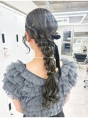 結婚式お呼ばれカチモリ/ヘアセット/タイト/アレンジ