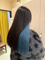 ビーグレイスヒロミ(be Grace HIROMI)&nbsp;ブルーインナーカラー×20代艶々ストレート