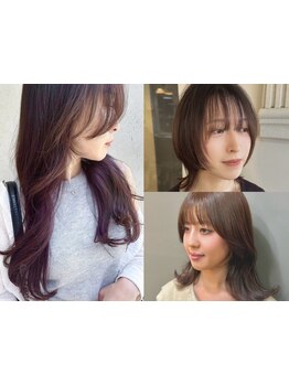 【髪質改善カラー×顔周りの似合わせカットが大好評◎】結んだ時の”顔周りのおくれ毛カット”が人気です◎