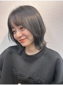 ボブディオリーブベージュ髪質改善縮毛矯正フェイスレイヤー