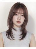 ココアベージュ/オリーブグレー/小顔/黒髪[立川/髪質改善]