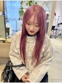 Lomalia表参道ケアブリーチダブルカラーピンク