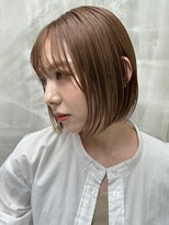 エリスホリエ(Eliss Horie) ボブ×サンドベージュ