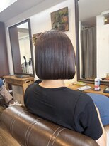 ヘアーサロン ラフリジー(Loufreasy)&nbsp;王道可愛い◎顎下2センチ内巻きボブ×ピンクブラウン