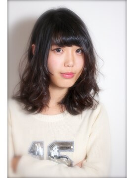 ダリー 発寒南店(Dali) 「Dali」暗髪×可愛めセミディ