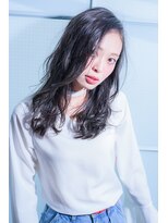 ミエルヘアーブラン(miel hair blanc)&nbsp;カジュアルラフパーマｘダークアッシュ【miel hair blanc】