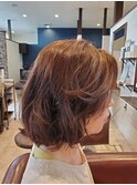 エアリー感のあるボブスタイルパーマ