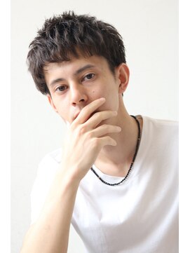 ソイクフ 高田馬場店(SOY-KUFU) MEN'S HAIRマッシュパーマのアッシュブラック