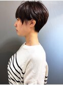 【morio池袋】大人かわいい黒髪ツーブロックマニッシュショート