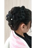 結婚式☆二次会☆成人式♪編み込みアップ