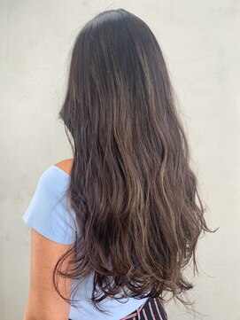 アルバム 銀座(ALBUM GINZA) グレージュハイライト_ウェーブパーマフォギーベージュ_ba296182