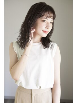 サク(Sac.) Sac.栃木優佑 似合わせカット ミディアムパーマ 透明感カラー