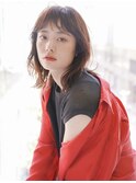 ナチュラルレイヤー_オレンジベージュボブルフ