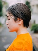 ブラックアッシュハンサムショート