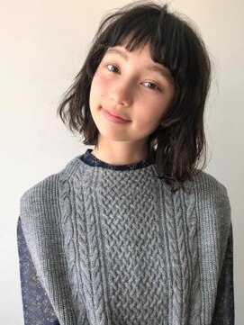 アグ ヘアー シブヤ(Agu hair SHIBUYA) 《Agu hair》オン眉無造作ロブ